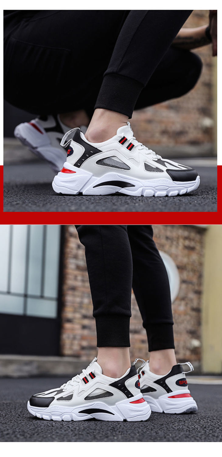 Herren Neue koreanische Version Casual Dickbesohlte Herren Modische Sport Running Dad Trendy Schuhe Herren_voghion.com