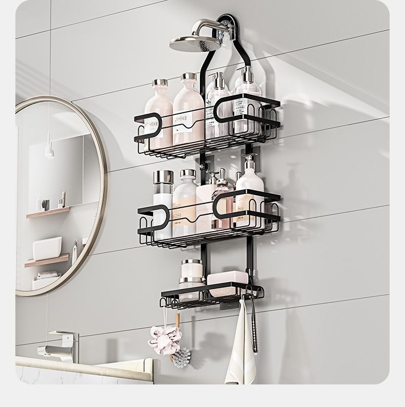 Supporto per soffione doccia, portaoggetti per bagno, portaoggetti per bagno, portaoggetti da parete per bagno_voghion.com