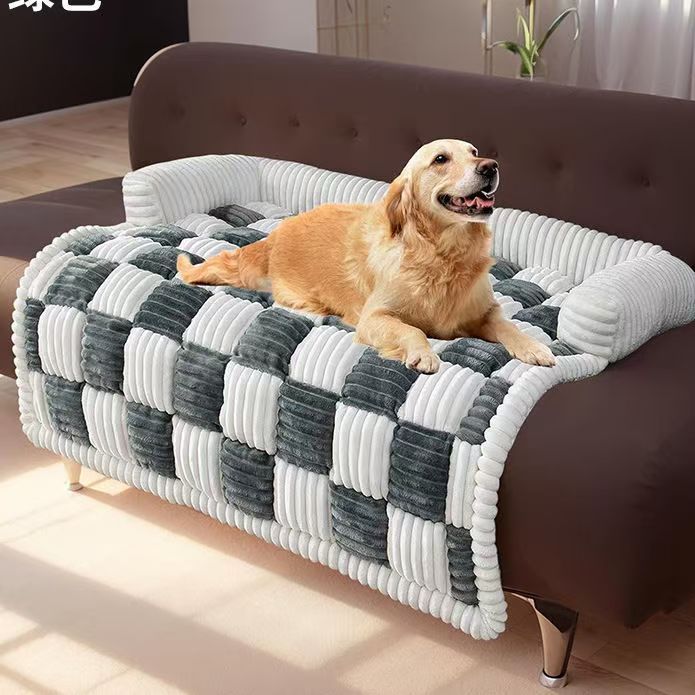 Thickened Plush Large Sleeping Dog Bed Pet Supplies Warm Mat_voghion.com