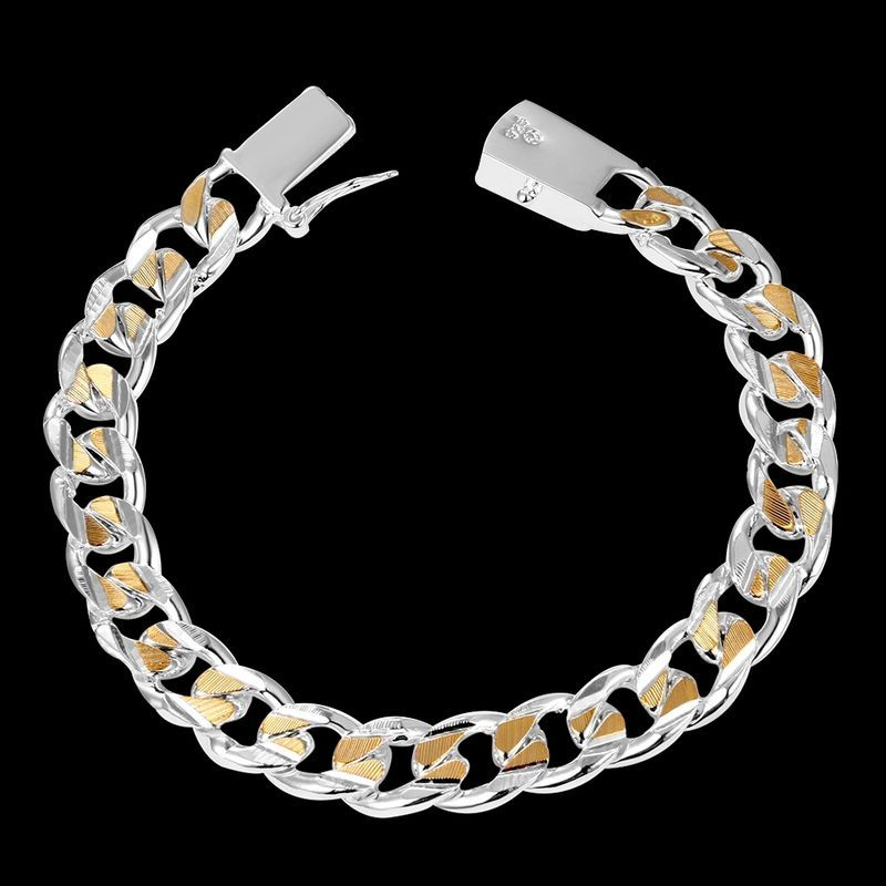QSZB miesten pulseras 10 mm leveä 21 cm paksu hieno muodikas sier-rannekoru naisten hienoille koruille_voghion.com