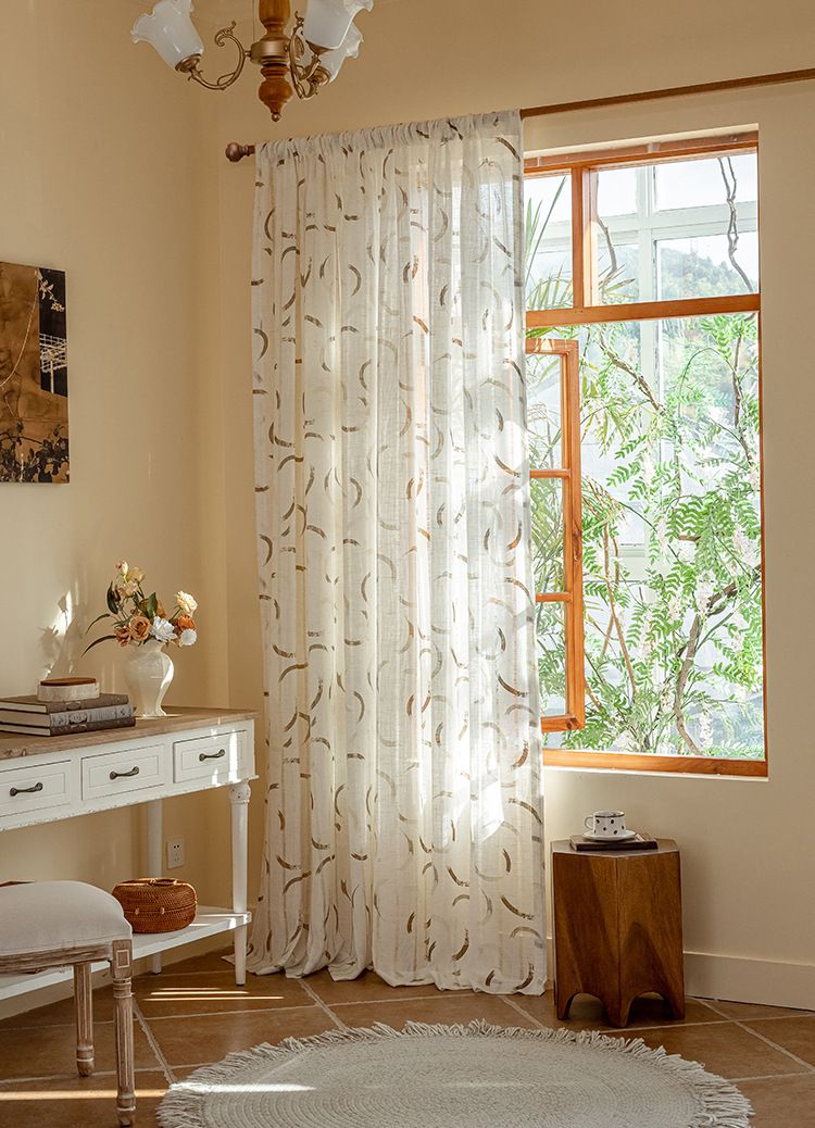 Semi Blackout Curtains Nordic Ins High End Luxury Living Room Bedroom Study Bay Window Curtains, Soft Comfortable Breathable Fabric_voghion.com