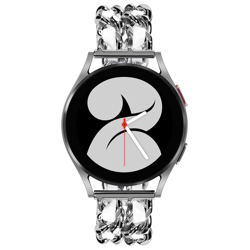 20 mm pašček za Samsung Galaxy Watch 5 4 40 mm 44 mm 42/46 mm active 2 Gear S3 Verižna zapestnica iz nerjavečega jekla Huawei GT2/3_voghion.com