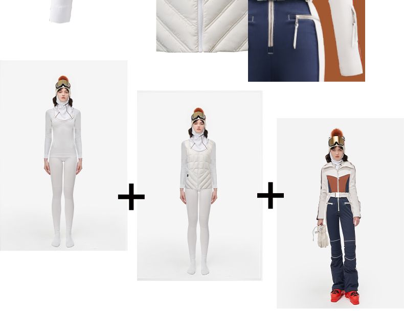 VECVEC Denim Eendelig Pak Dames Warme Elastische Slanke Kleding Geavanceerde Professionele Ski-uitrusting_voghion.com