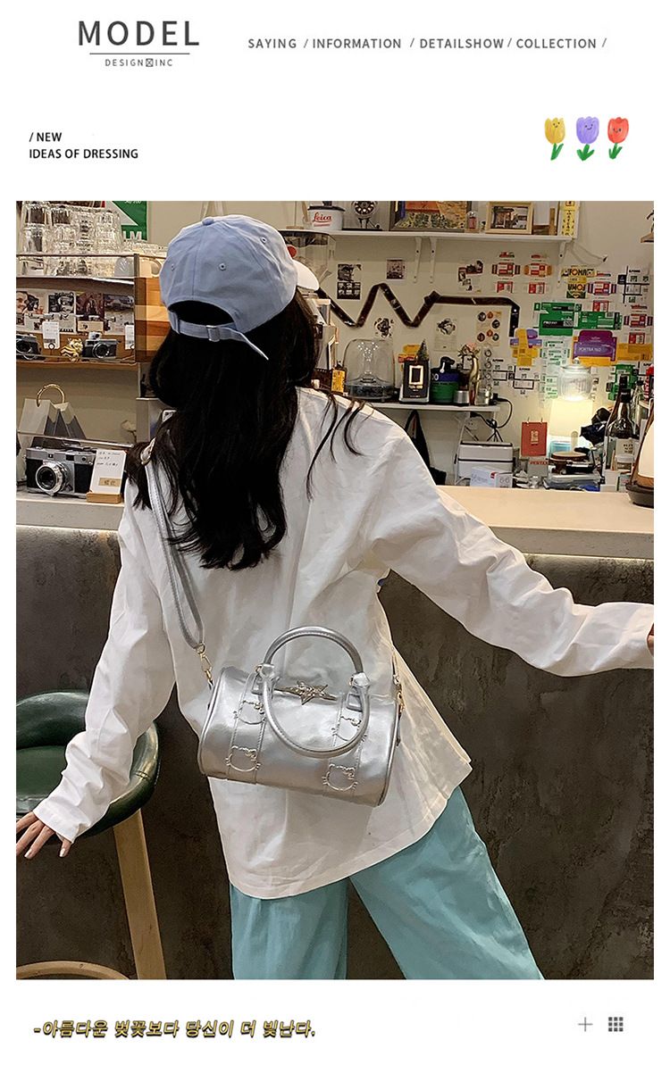 Piccolo design argento rotondo secchio piccante ragazza ascella b, donne 2024 nuovo trendy e alla moda piccola nicchia spalla_voghion.com