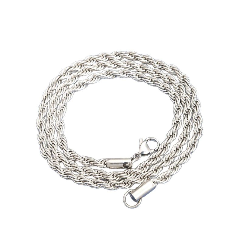 Titanium Necklace Men, Non-Fading Hip-Hop Cuban Chain, Stainless Steel Sweater For Women, Cool Collarbone Chain_voghion.com