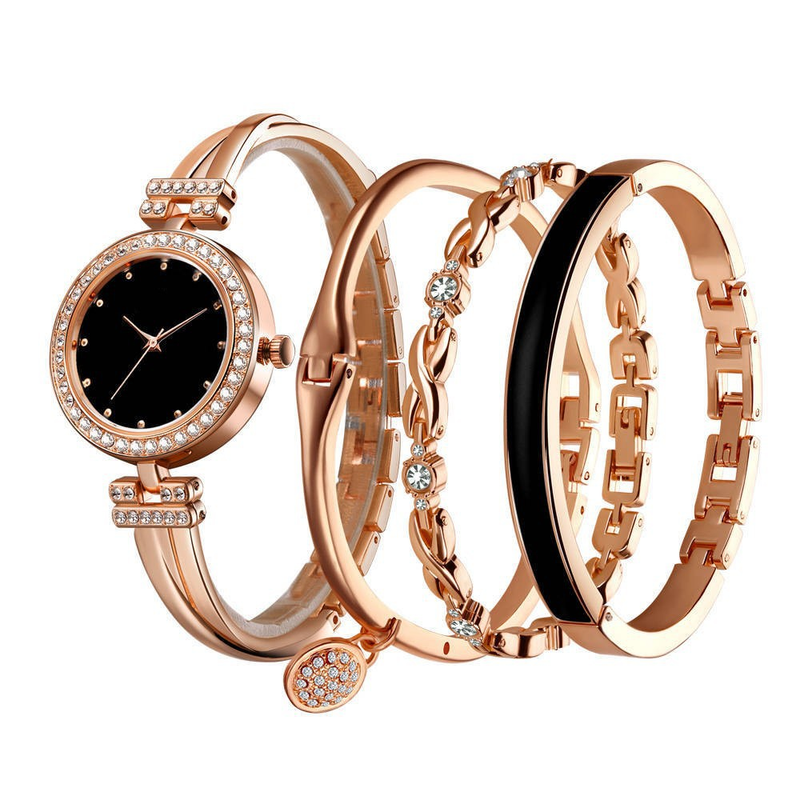 Four Piece Set For Women's Watches Women's Fashion Quartz Watch_voghion.com
