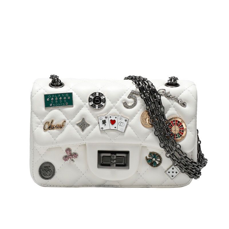 Hong Kong ITGDLEDY borsa a tracolla in pelle leggera di lusso con medaglietta a catena piccola borsa 2024 nuova borsa a tracolla da donna_voghion.com