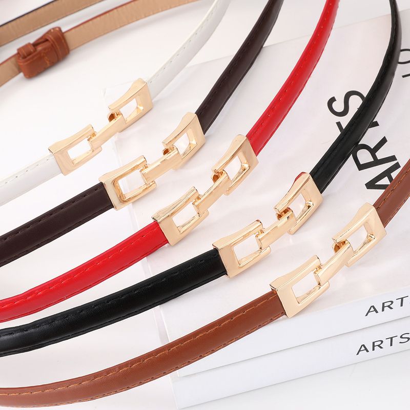 Cintura dimagrante decorativa regolabile per abiti da donna, con fibbia in oro, nuova moda_voghion.com