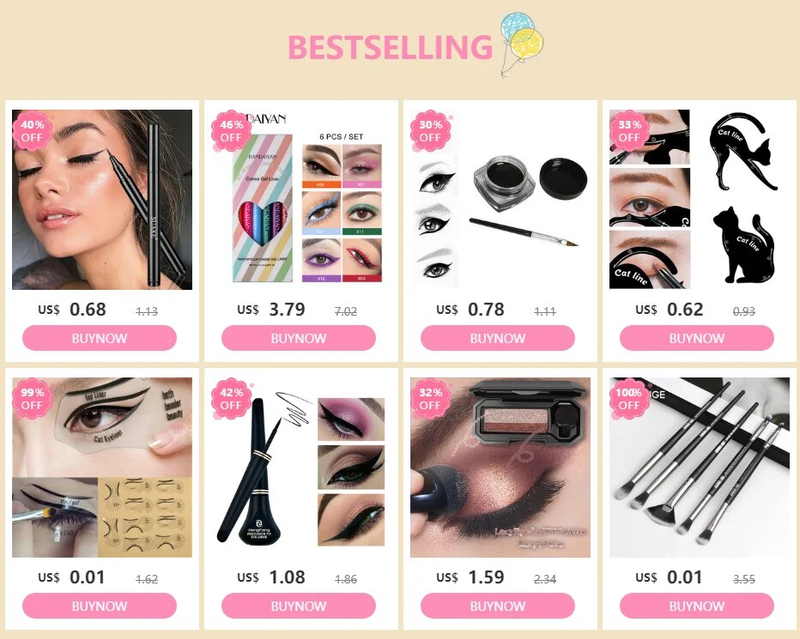 1 pz NUOVO Eyeliner liquido impermeabile nero a lunga durata, penna per eyeliner, matita per trucco, strumento di bellezza cosmetico facile da indossare_voghion.com