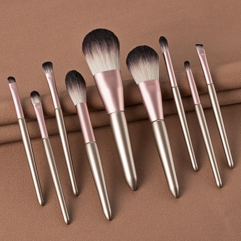 9-teiliges Make-up-Pinsel-Set, Cabocinon-Set, Make-up-Tools, Lidschattenpinsel, Puderpinsel, Beauty-Make-up GUJHUI_voghion.com