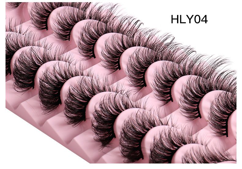 False Eyelashes Fox Eye False Eyelashes Ten Pairs Of Cat Eye Eyelashes Multi Layer Natural Thick Curled Simulation Eyelashes_voghion.com