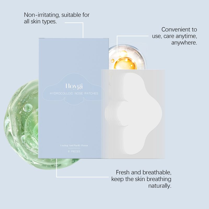 Hoygi Salicylic Acid Nose Care Patch Gently Cleanses Skin From Oil, Blackheads, Pimples And Delicate Pores Without Tight Pores_voghion.com