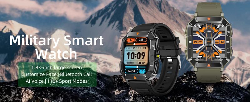 Smartwatch voor mannen (opnemen/bellen), fitnesssmartwatch met zaklamp, waterdichte fitnesstracker met bloedzuurstof/hartslag/slaap_voghion.com