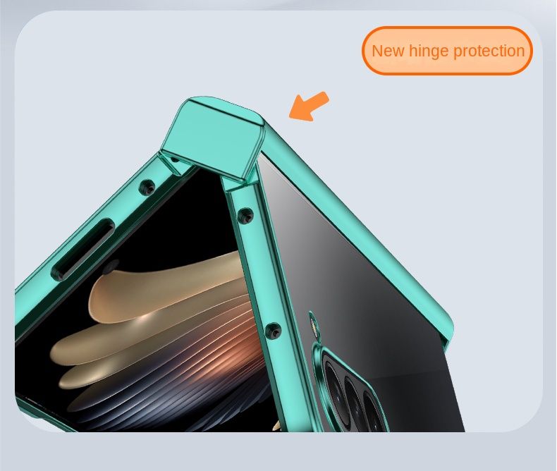 Custodia trasparente elettrolitica per telefono Samsung Galaxy Z Fold 6 5 4 3 Fold6 Fold5 Fold4 Fold3 Cerniera protettiva_voghion.com