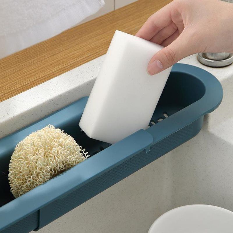 Haushaltsgeschirrtuchfilter Wasserablaufkorb Lappenpool-Aufbewahrungsregal Küchenspüle Reinigungsregal_voghion.com