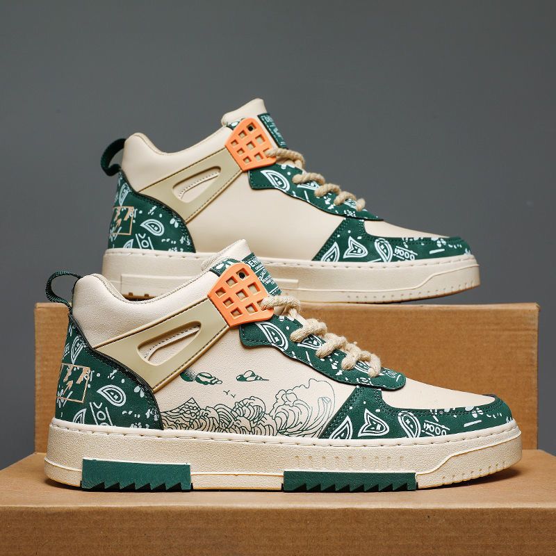 Scarpe da ginnastica alte estive nuove da uomo, versatili, sportive, per adolescenti, design di nicchia, alla moda_voghion.com