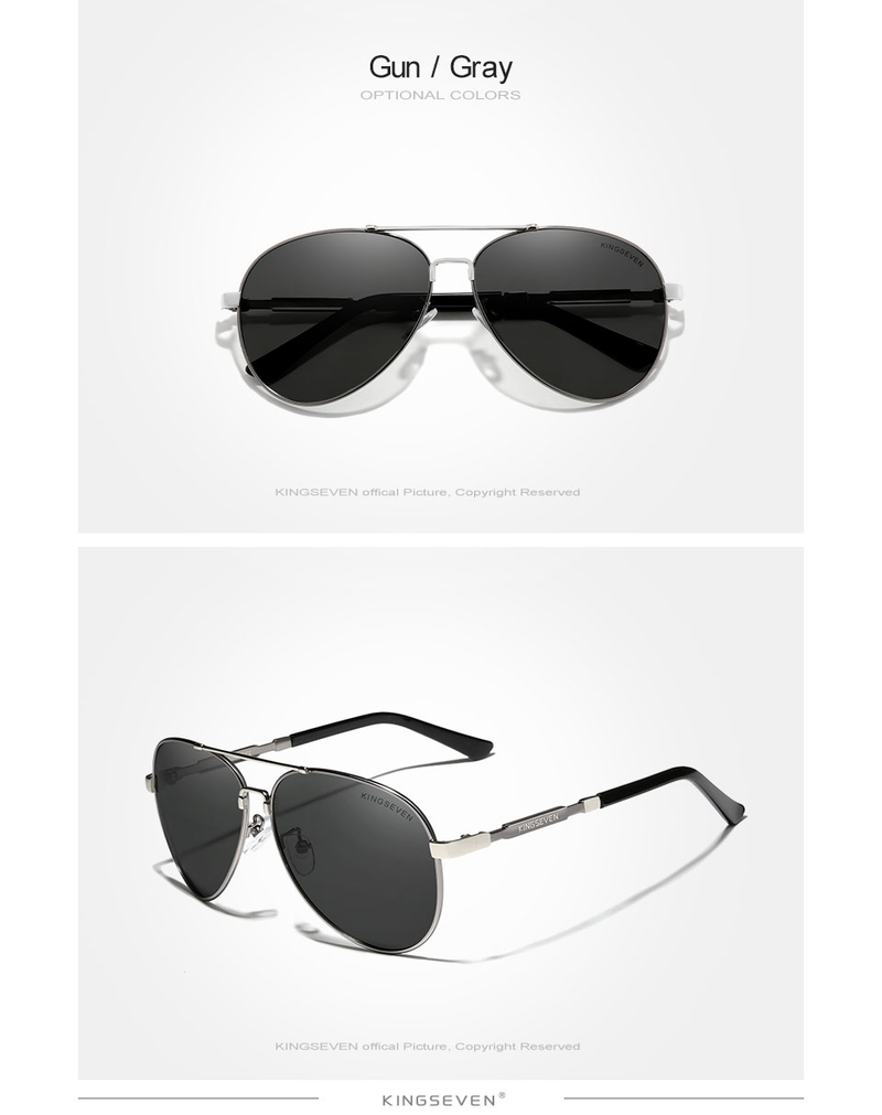 KINGSEVEN NEUE Mode männer Aluminium Sonnenbrille Polarisierte Angeln Fahren sonnenbrille Marke Männer UV400 Photochromism Objektiv_voghion.com