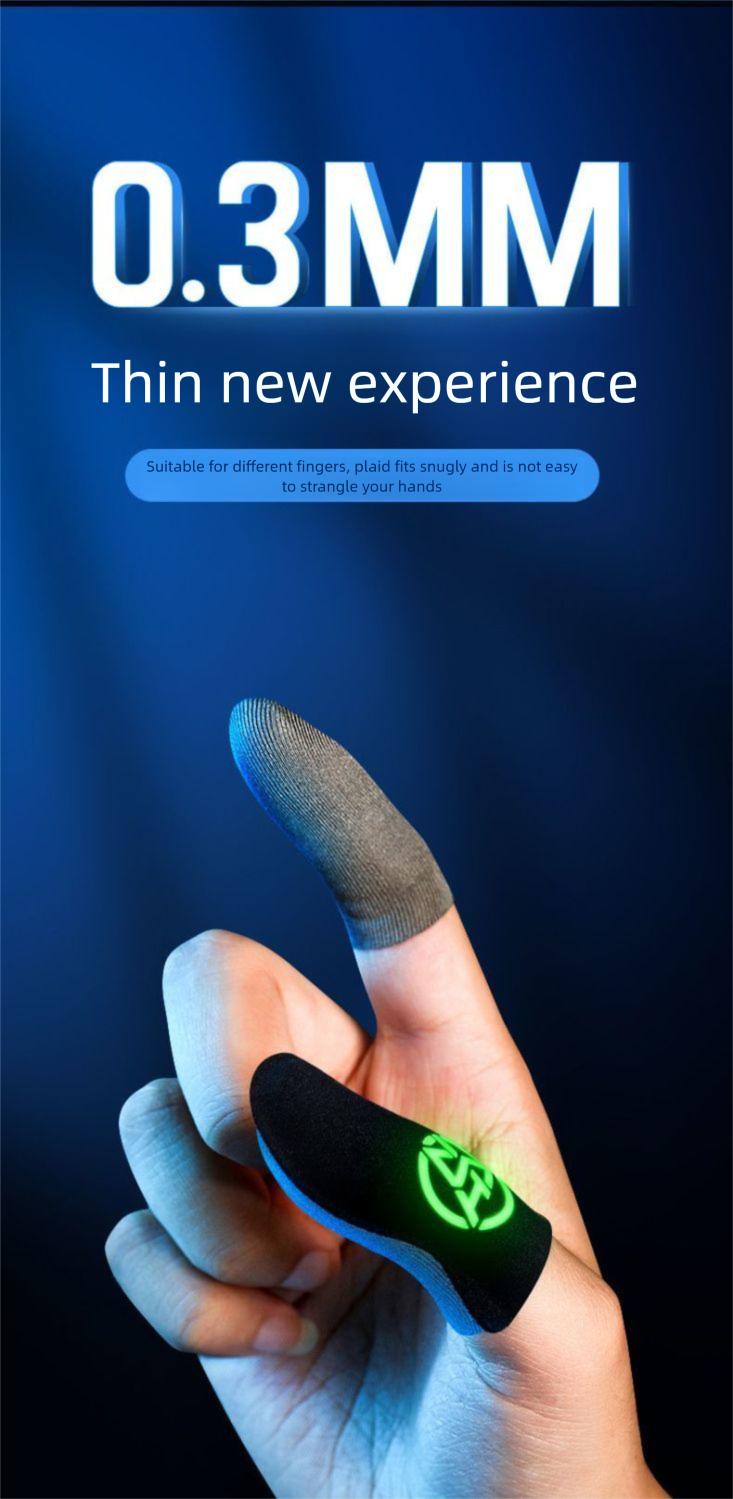 Mobile Game Finger Sleeve Breathable Comfortable High Elasticity Ultra-thin E-sports Special PUBG Sweatproof Luminous_voghion.com