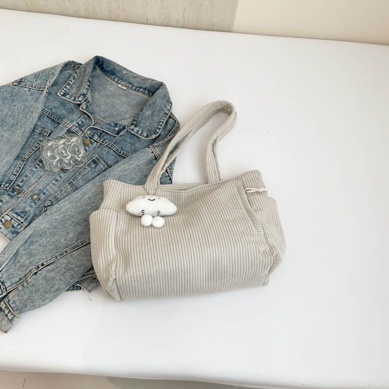 Korean Style Large Capacity For Women Versatile Commuting Class Shoulder Fashion Shopping Underarm Handheld Tote Bag_voghion.com