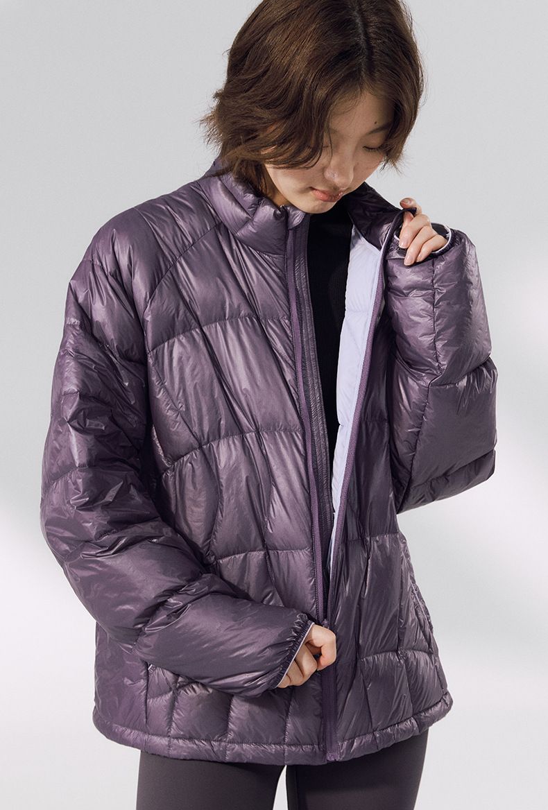 Men's Lightweight Packable Down Jacket With Stand Collar - 90% White Duck Feather Fill, 460FP Nylon Shell, Ultra-Light Winter Coat For Urban Commute_voghion.com