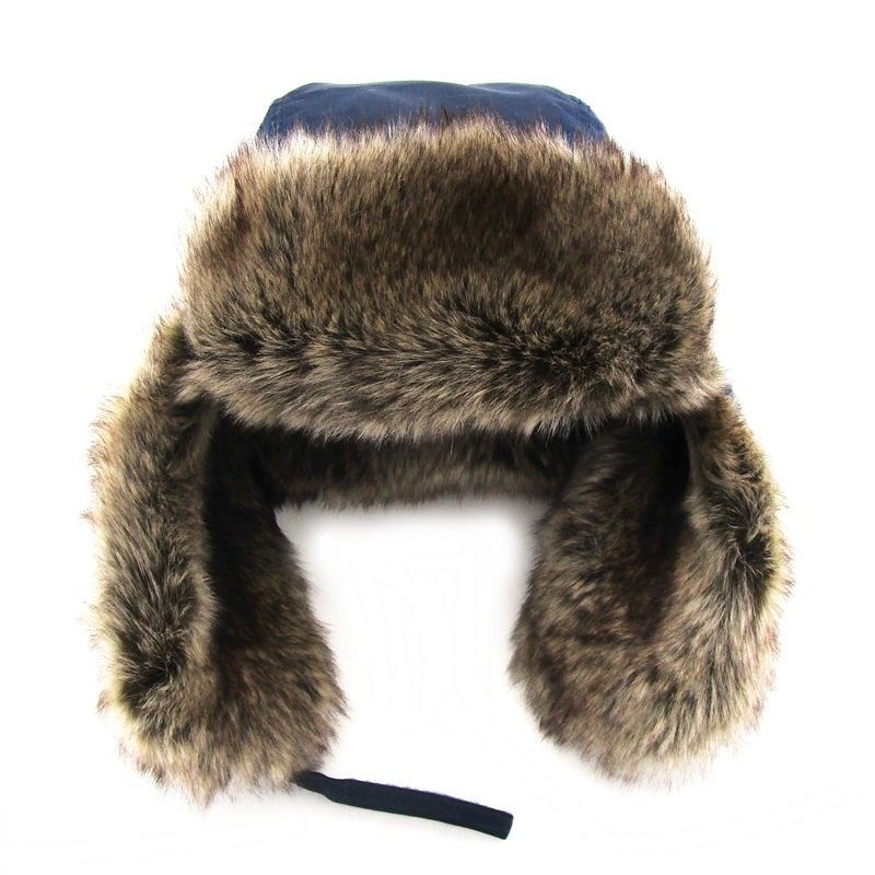Trapper Şapkalar Moda rahat çocuk kış şapkası Lei Feng şapka Moda sıcak su geçirmez rüzgar geçirmez siyah kayak kış şapkası_voghion.com