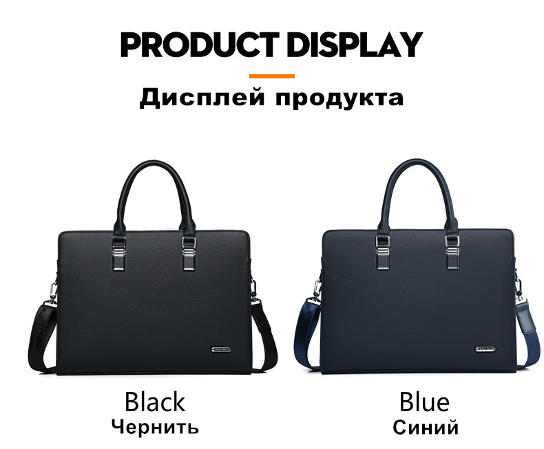 Servietă din piele pentru bărbați, VOLASSS, pentru soț, geantă de umăr pentru bărbat, 14" 15" serviete pentru laptop, genți de mare capacitate pentru bărbați_voghion.com
