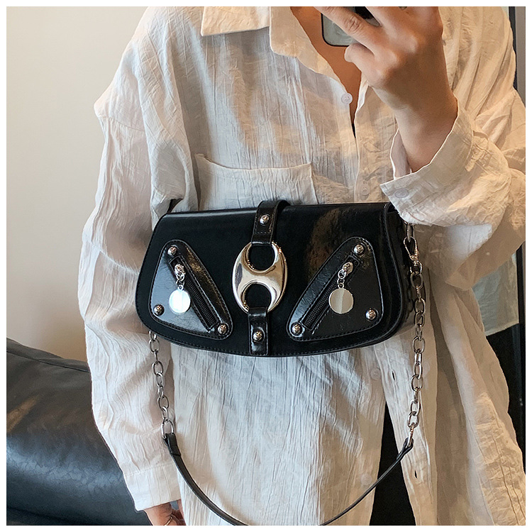 Borsa a tracolla Borsa di nicchia francese Grande capacità da donna 2023 Nuova borsa da sella per borsa a catena di fascia alta per tutte le partite estive_voghion.com