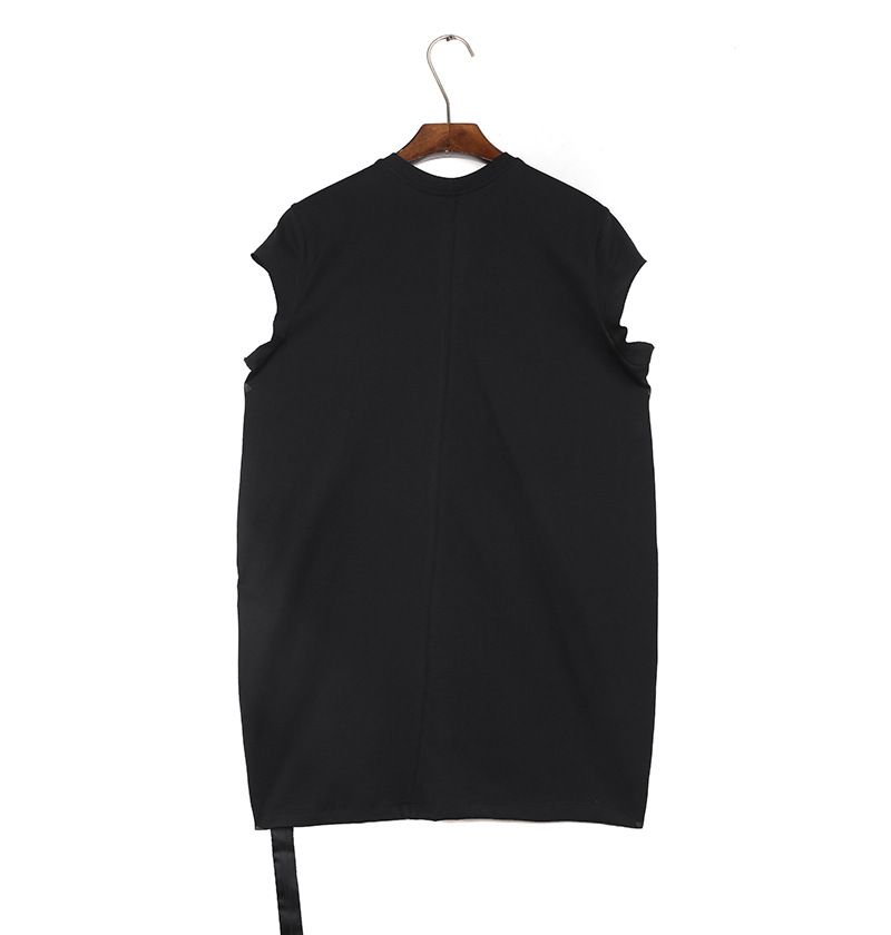 Herrenbekleidung Print Ärmellose Weste mit Rohkanten-Weste Lässiger Herren- und Damenstil_voghion.com