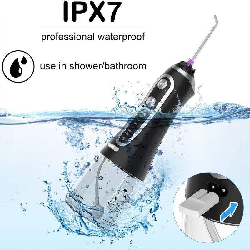 H2ofloss best-selling cordless 300ML water electric flosser waterproof IPX7 portable oral irrigator_voghion.com