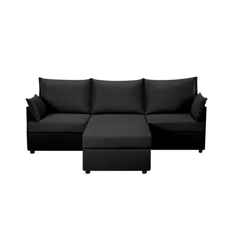 93.7' Sectional Sofa With Ottoman_voghion.com