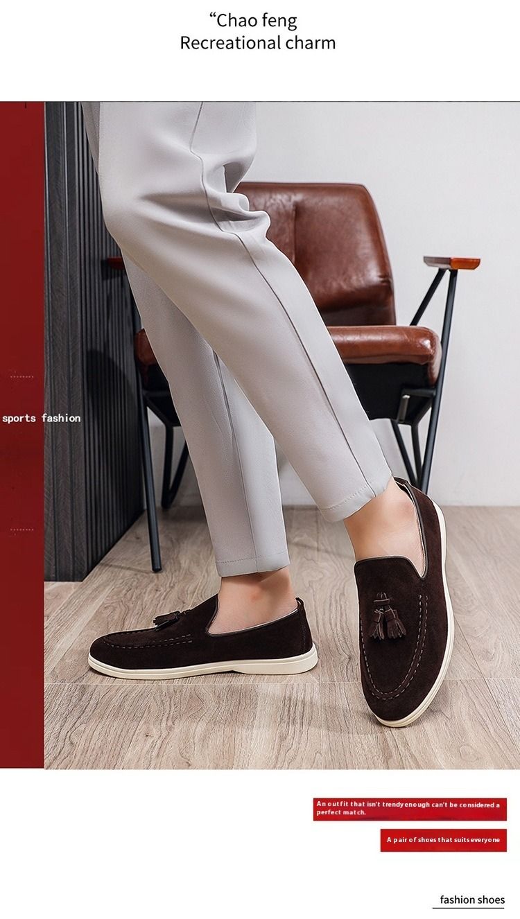 2025 New Casual Loafers For Men British Style Slip-On Moccasins Breathable Comfortable Versatile Soft Sole_voghion.com