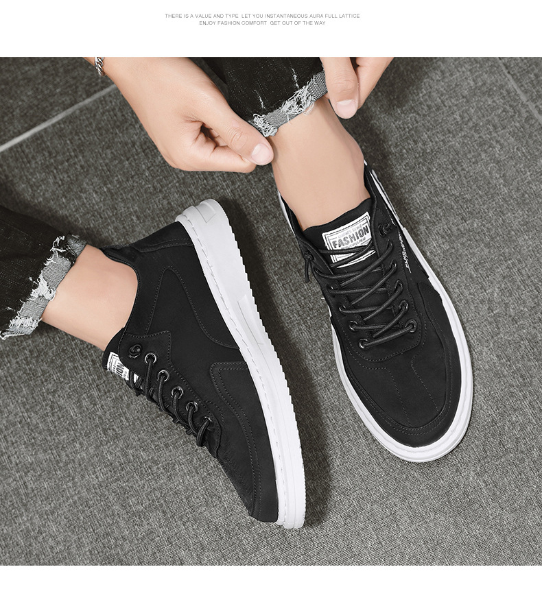 2024 Spring New Breathable Canvas Trendy Versatile Casual Sports Anti slip and Wear resistant Men's Board Shoes_voghion.com