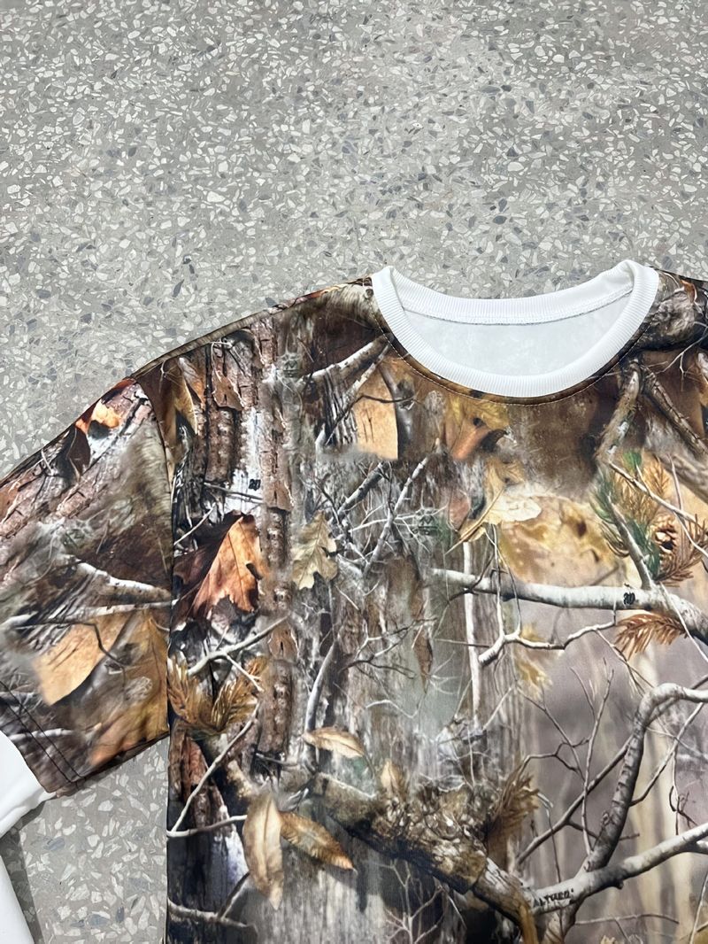 Sudadera de manga larga con estampado de camuflaje para hombre, nueva tendencia de moda, transpirable, de alta calidad, para verano_voghion.com