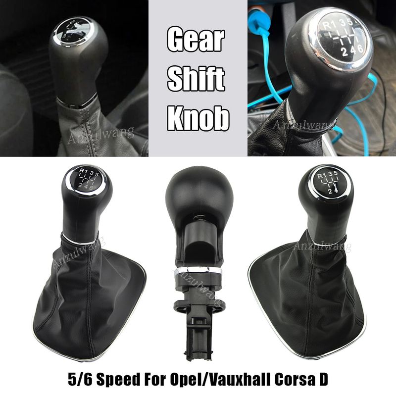 Opel/Vauxhall Corsa D 2006 2007 2008 2009 2010-2014 Styg 5/6 pavarų automobilio pavarų perjungimo svirties rankenėlės apsauginis gaubtas bagažinės dangčiui_voghion.com