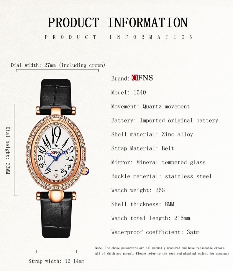 Orologio da donna con cristalli di ispirazione vintage: elegante design a goccia, cinturino in pelle, orologio al quarzo in stile antico resistente all'acqua_voghion.com