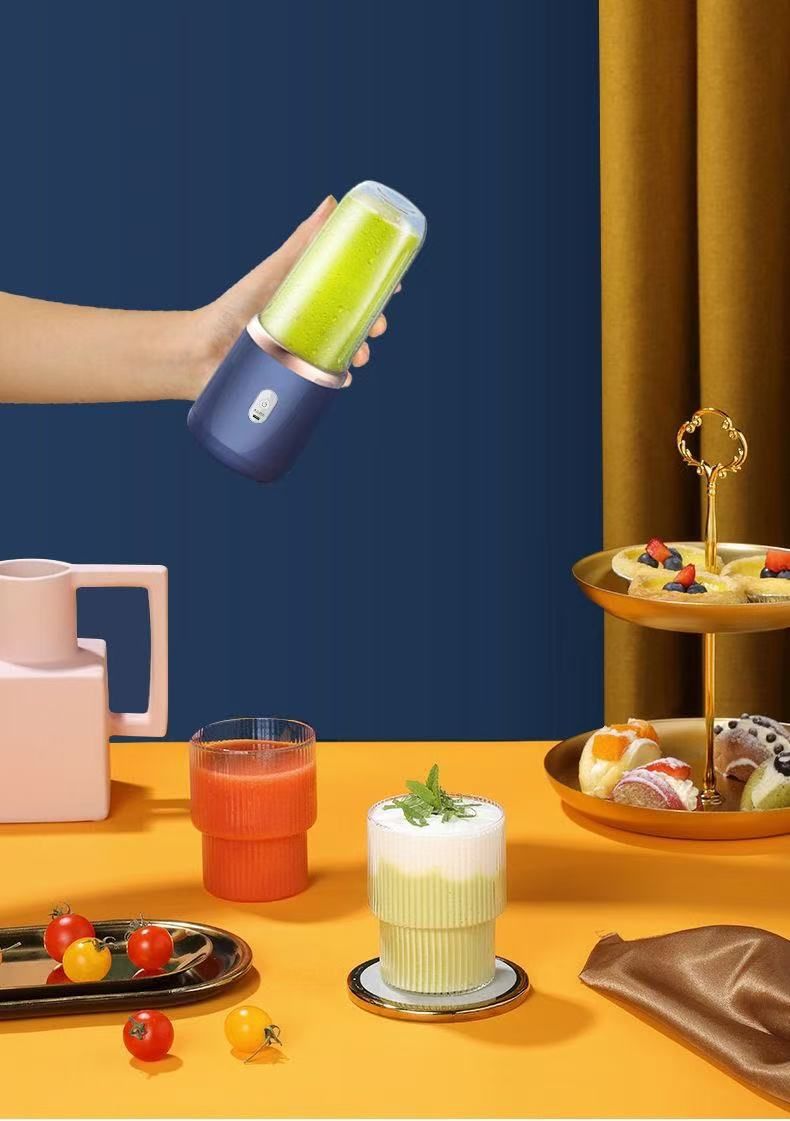Frullatore per succhi multifunzionale portatile ricaricabile per uso domestico con tazza piccola_voghion.com
