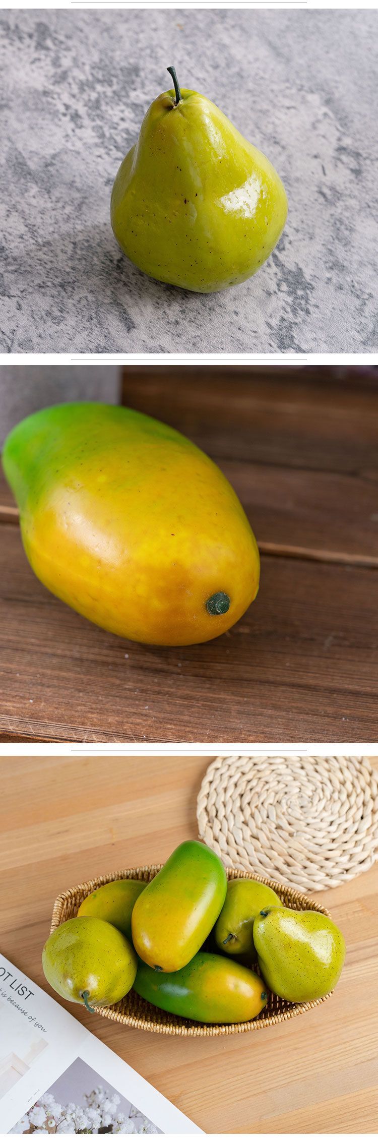 Weighted Simulation Fruit And Vegetable Model Home Decoration Shooting Props Farmhouse Living Room Decoration MW42886_voghion.com