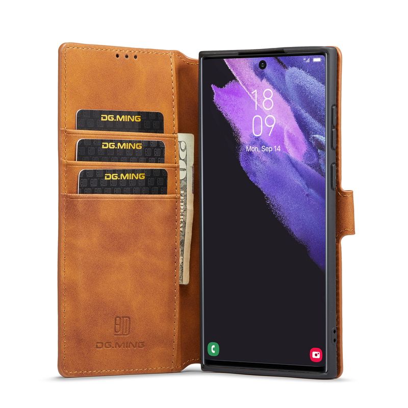 Geeignet für Samsung S23 Schutzhülle S22 Ultra Card Insertion Wallet Leder Handyhülle_voghion.com