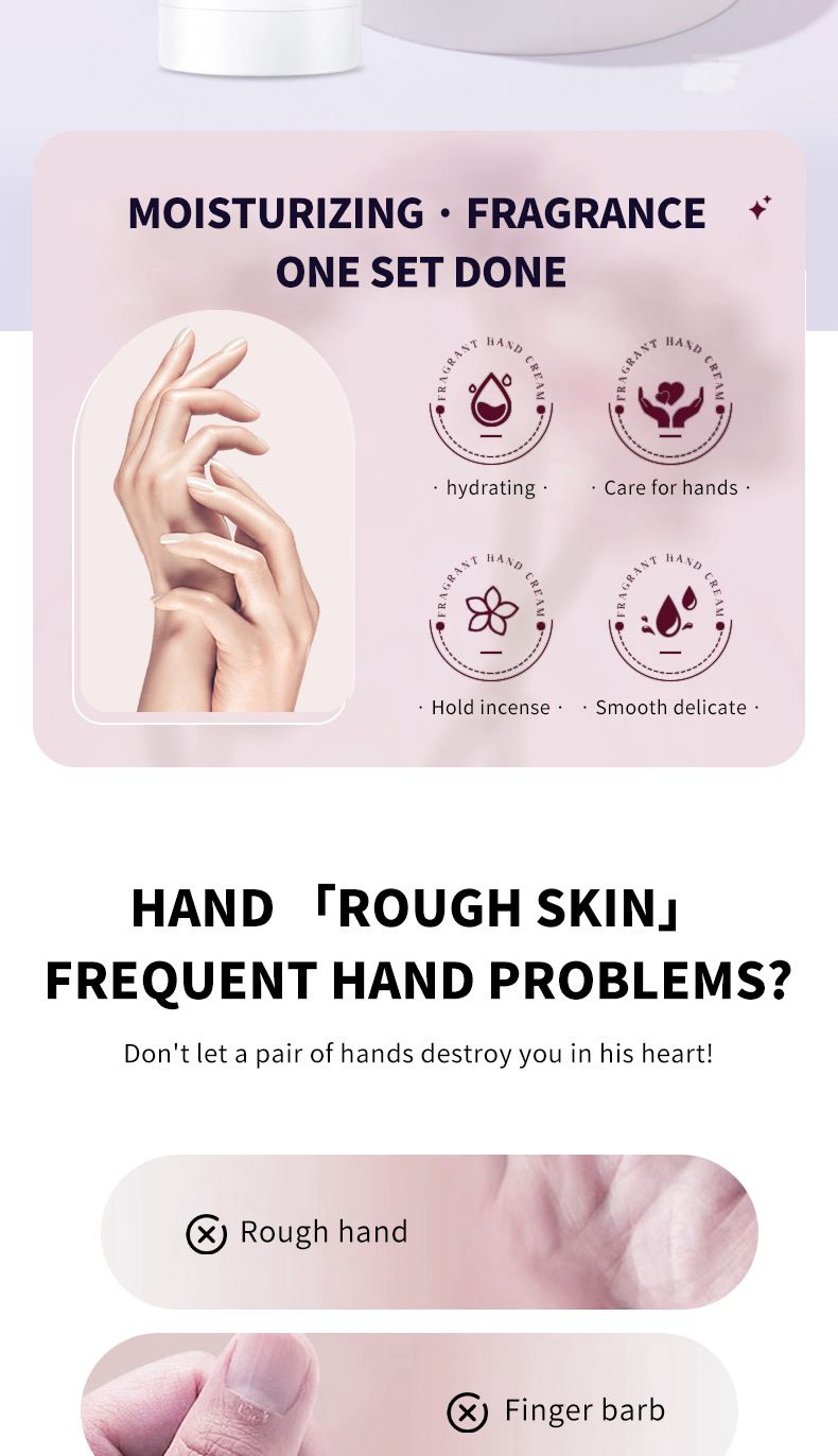 Crema de manos refrescante con perfume OCHEAL, 40 g, hidratante, suave, para manos y pies, antisequedad y antiagrietamiento._voghion.com