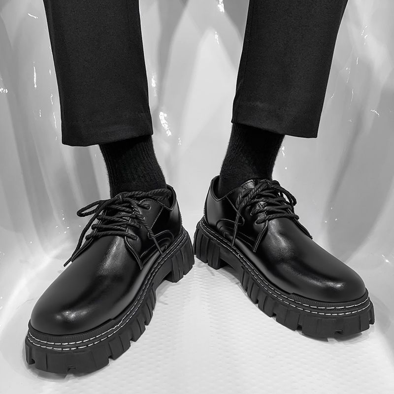 Neue schwarz/rot braun kleine leder business casual low-top herren schuhe_voghion.com