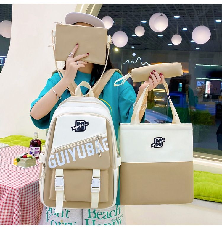 Women's bag 2024 new high-capacity for middle and high school students, fashionable backpack, computer bag, backpack_voghion.com