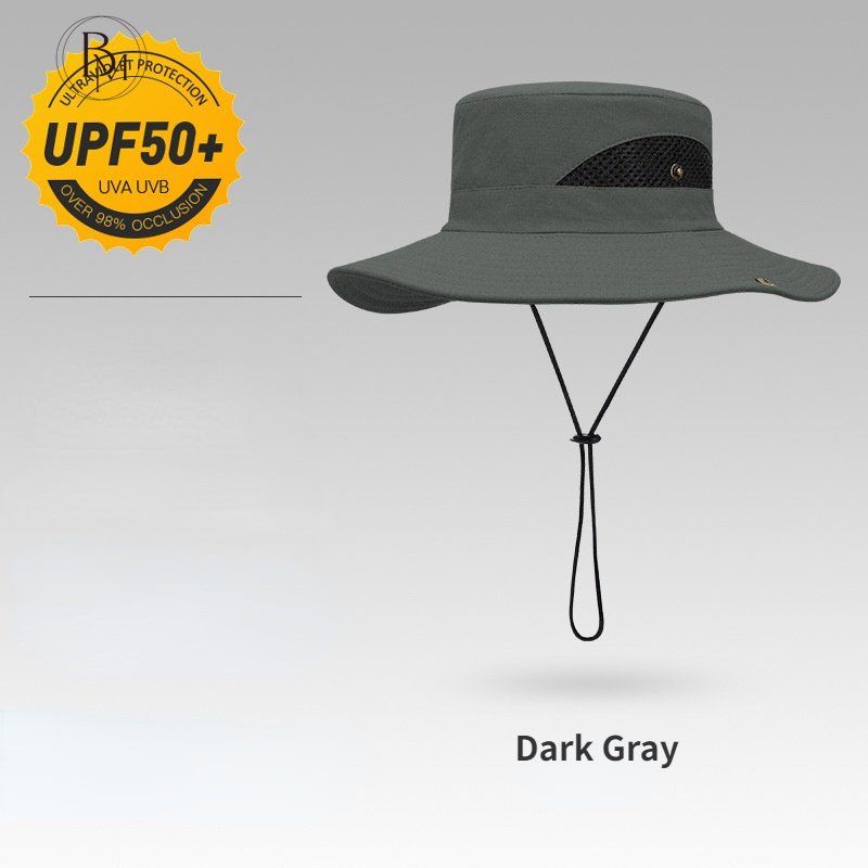 Açık Tırmanma Balıkçılık UV Dayanıklı Büyük Ağız Su Geçirmez Güneş Koruyucu Kova erkek Güneş Şapkası_voghion.com