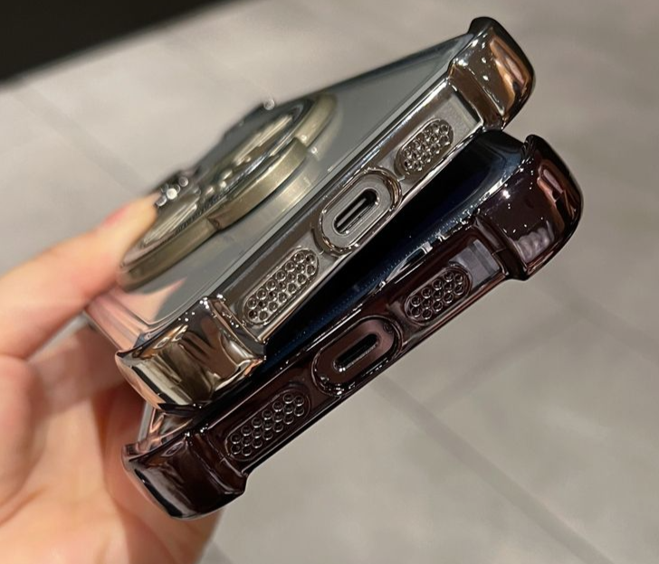 15promax-Telefonhülle, drehbarer Gyro-Ständer für iPhone 14, Airbag mit vier Ecken, 1312-Objektiv, alles inklusive 11_voghion.com