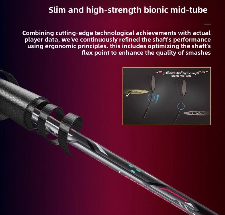 Heißes Modell 80 Feder Hohe Pfund Gewalttätiger Angriff Donner Einzelner Carbonfaser-Profi-Wettkampftrainingsschläger_voghion.com