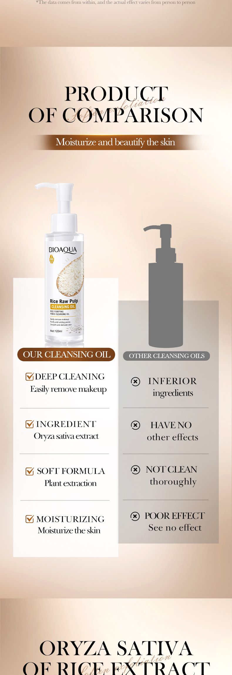 Reispüree-Reinigungsöl, 120 ml, porenreinigendes Make-up-Entferner-Hautpflegeprodukt_voghion.com
