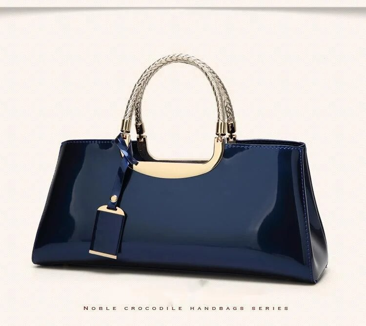 Borsa da donna per banchetti monospalla alla moda in pelle laccata leggera_voghion.com