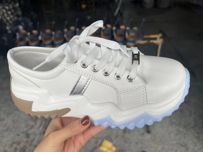 Chaussures pour femmes, modèles printemps-automne, semelles épaisses, talons compensés, chaussures décontractées à lacets_voghion.com