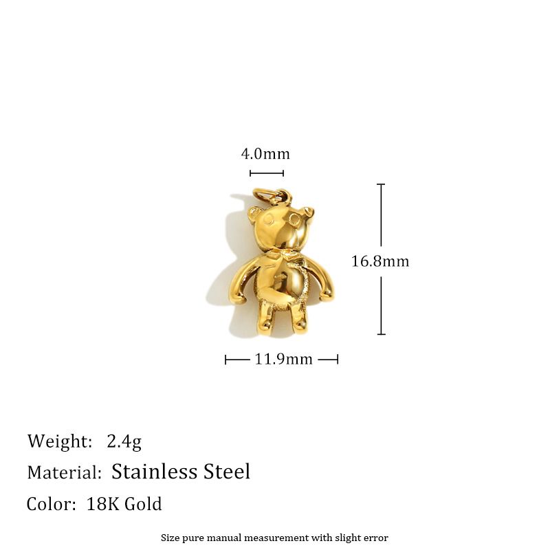 Accessori fai da te per gioielli, scarpe in tela placcate in oro, ciondolo a forma di chitarra con orso e dente di lupo, torre Eiffel, per donna_voghion.com