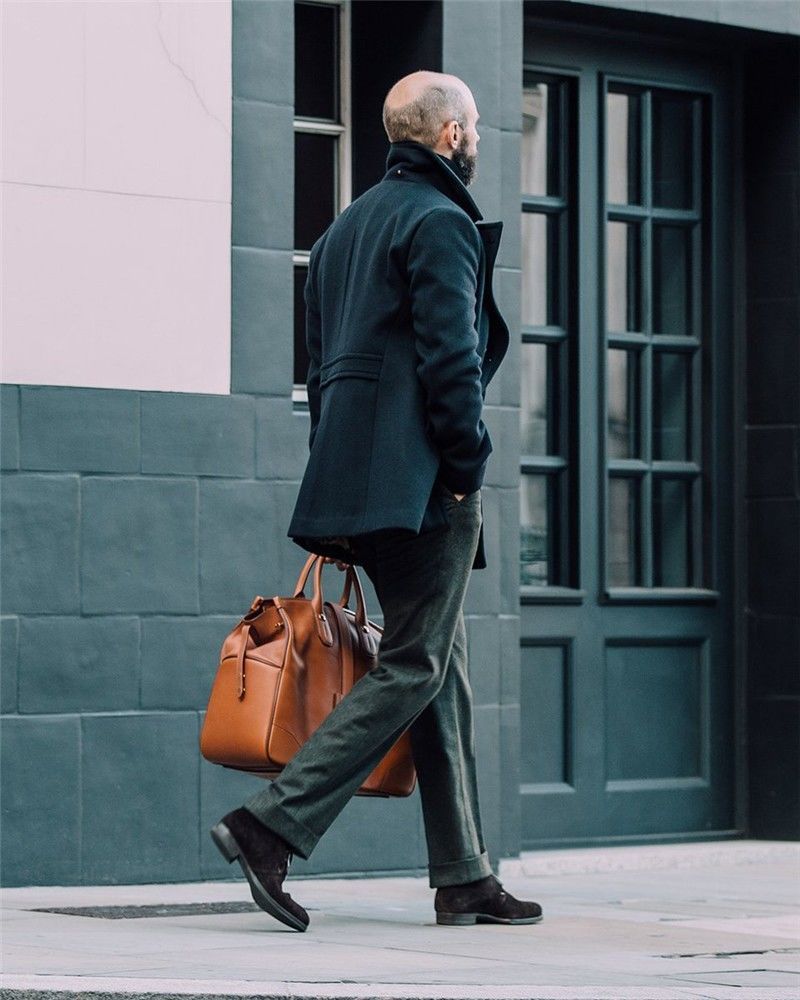 European style new clothing, British gentleman's men's mid to length long sleeved coat, autumn and winter woolen coat_voghion.com