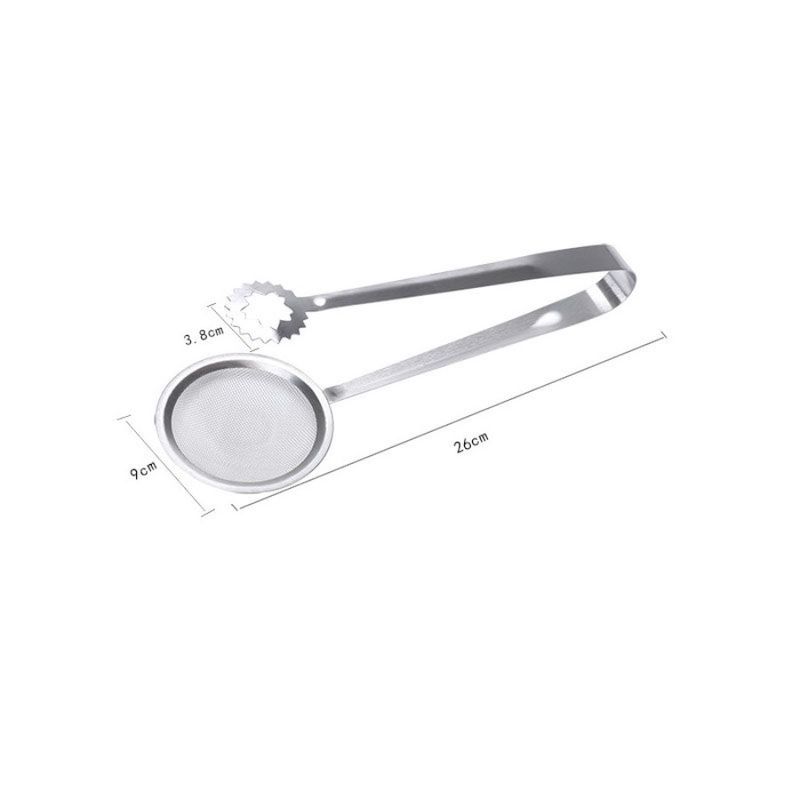 Tool Filter Mesh Cooking Stainless Tongs Spoon Oil Clip 2 In Gadget Tool Skimmer With Oil Fry Frying 1 Strainer Steel_voghion.com